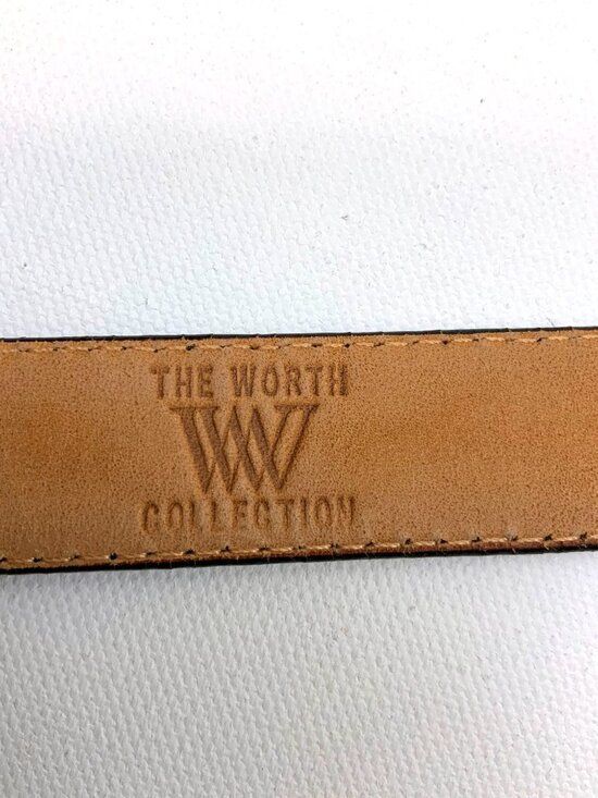 Genuine Snake Skin Black Belt from The Worth Collection Sz M main image 15